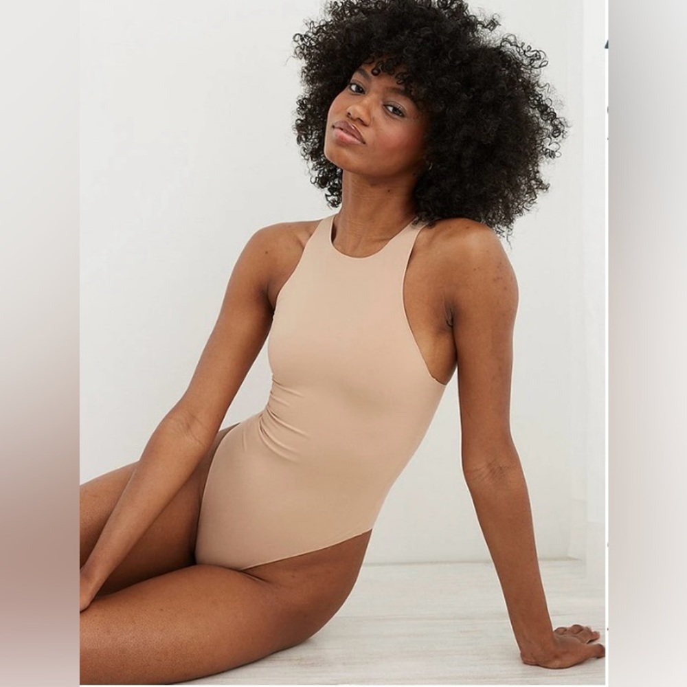 Aerie Racerback Smoothez Bodysuit NWT